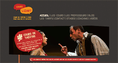 Desktop Screenshot of cours-de-theatre-a-paris.fr