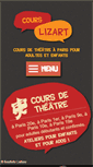 Mobile Screenshot of cours-de-theatre-a-paris.fr